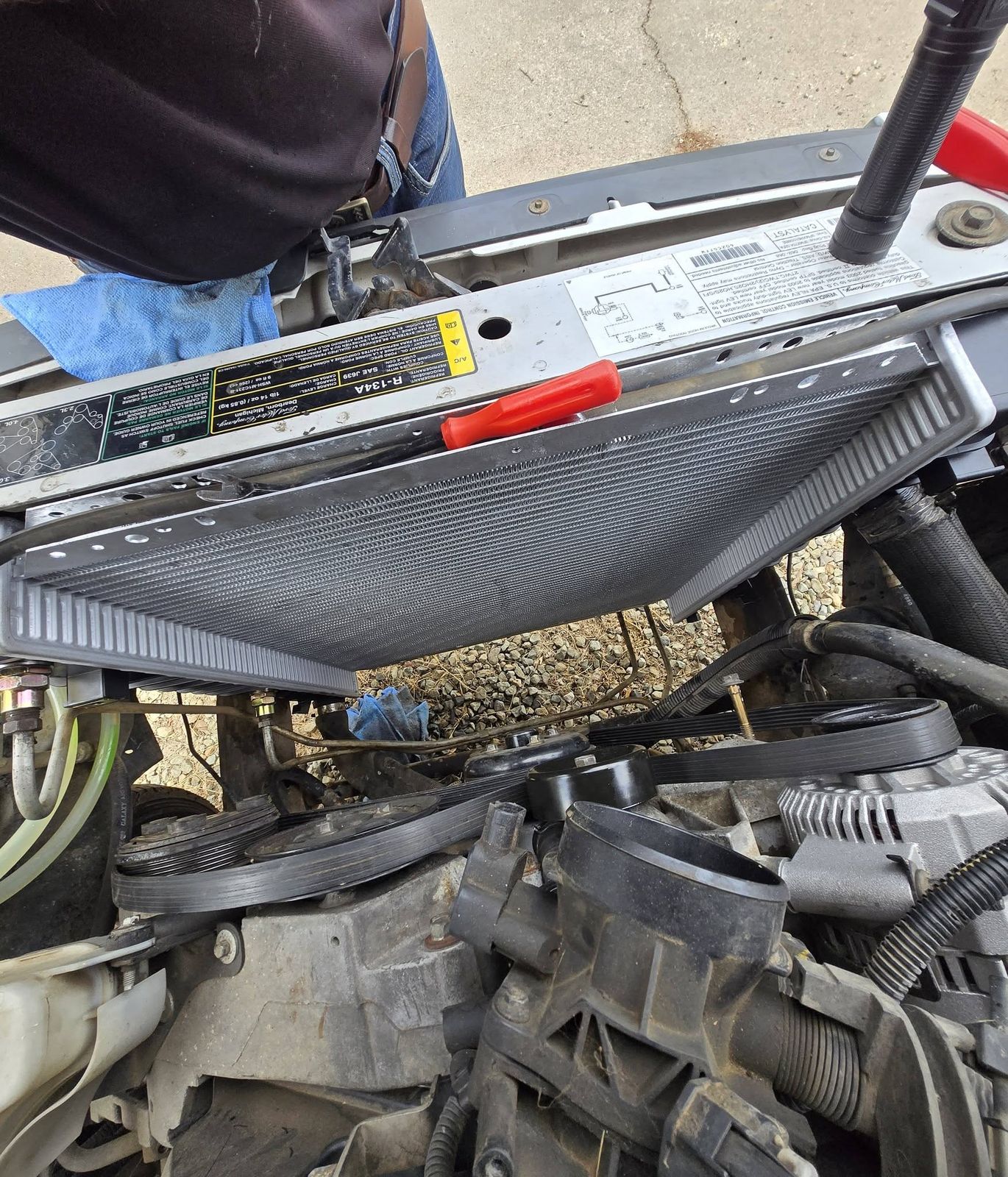 Radiator going into the 2003 Ford Ranger in Ojai